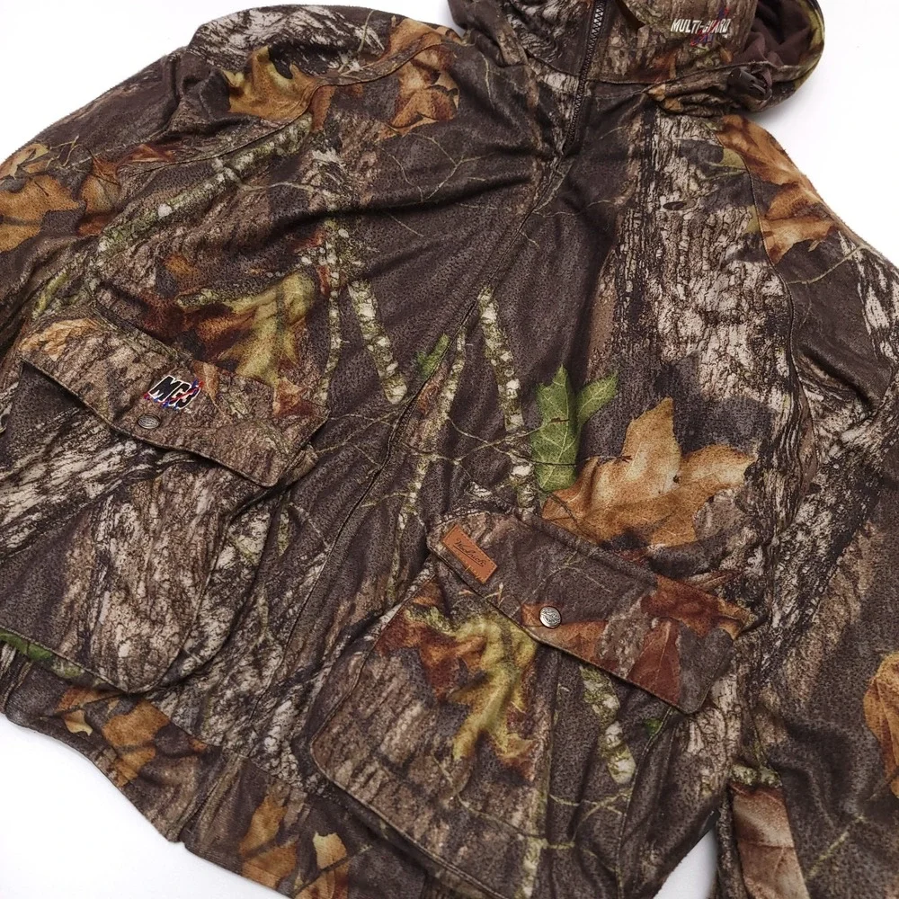 WOOLRICH MG3 Men's Medium Reversible Camo Hunting Jacket w/hood GUIDE COLLECTION